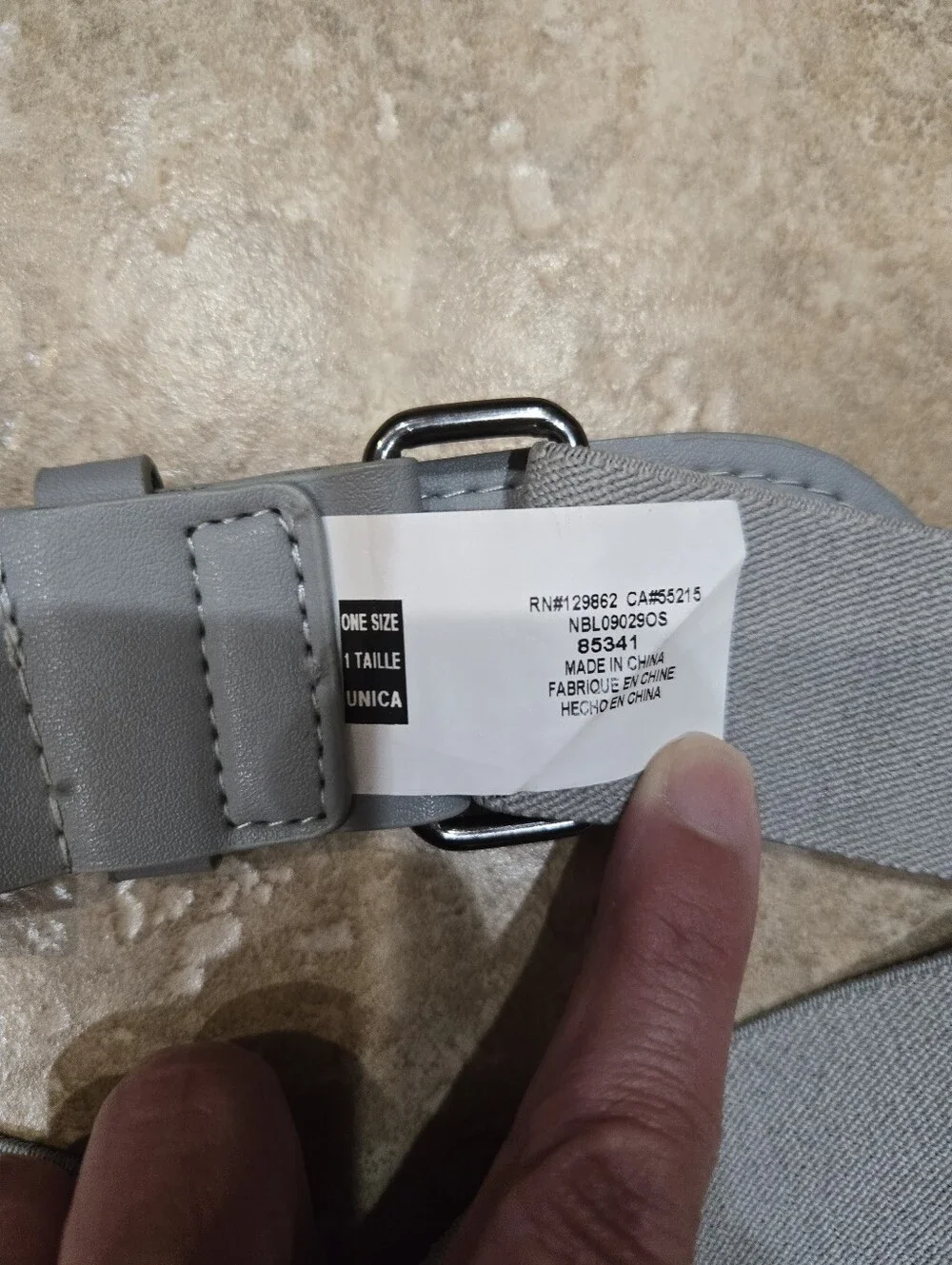Girls Softball Nike Gray Performance Belt - OS